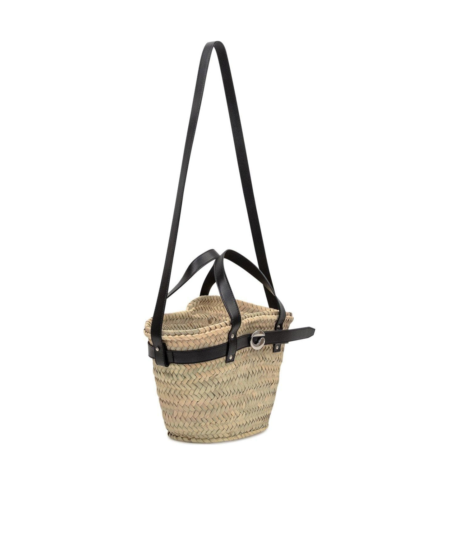 Shop Coperni Woven Logo Shoulder Bag In Beige