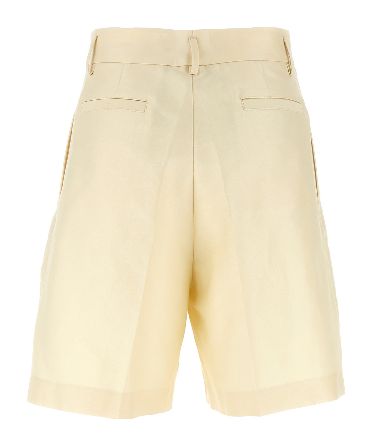 Fabiana Filippi Silk Cotton Bermuda Shorts Bermuda And Short Beige In Beige