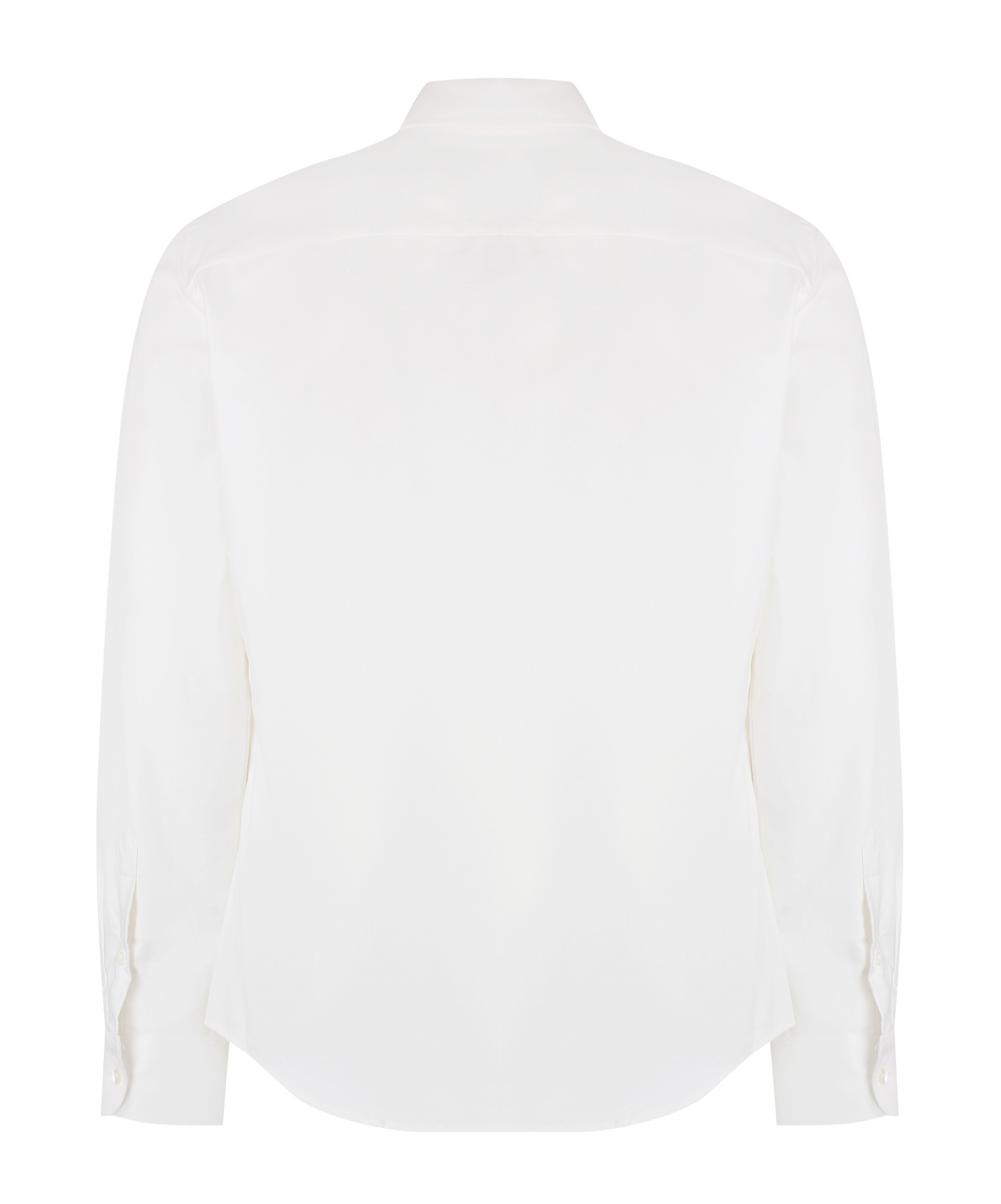 Ami Alexandre Mattiussi Embroidered Cotton Oxford Shirt In White