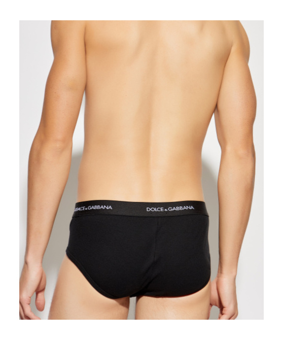 Dolce & Gabbana Underwear Briefs Bi Pack In Black