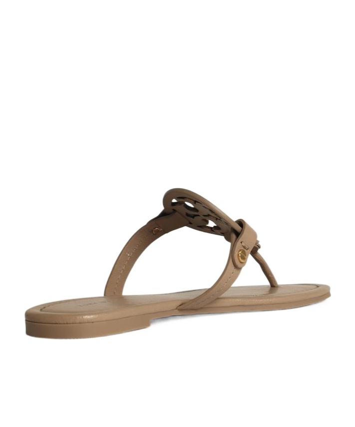 Tory Burch Miller Knotted Pave Leather Sandals In Brown
