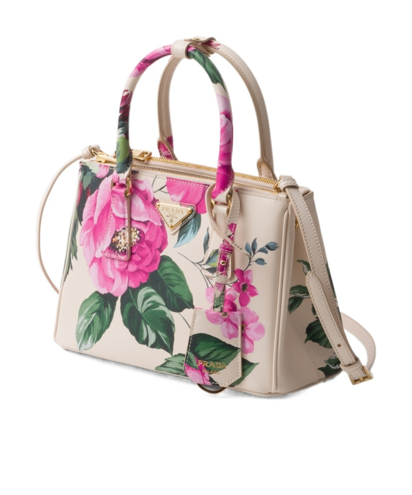 PRADA PRADA GALLERIA PRINTED SAFFIANO LEATHER BAG