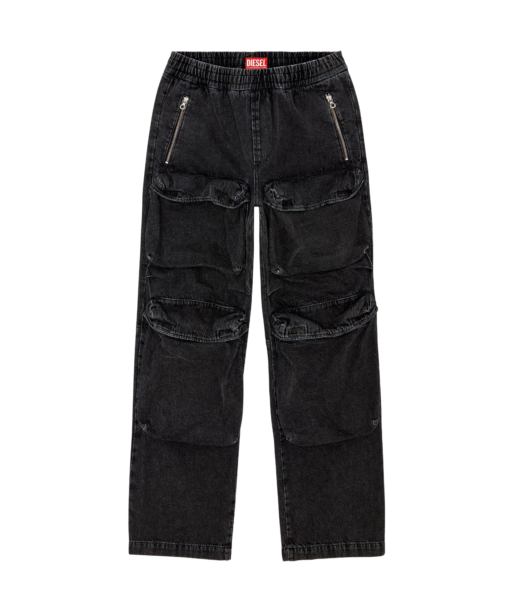 Diesel D-beartson Straight-leg Jeans In Black