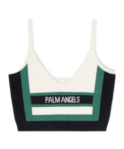 Palm Angels Cb Racing Knit Top In Multi