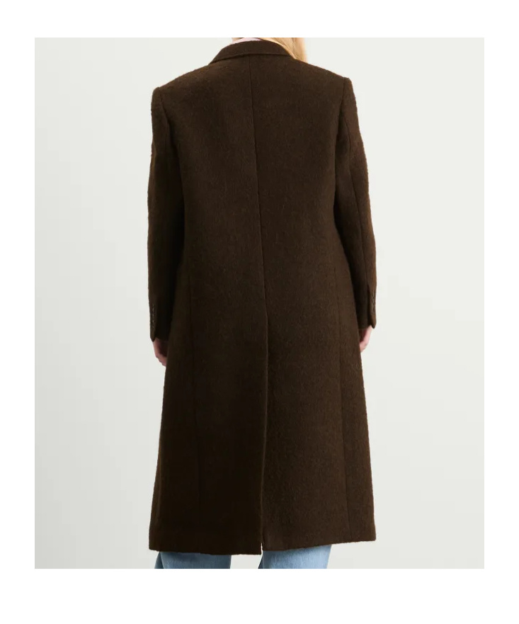 Dunst Wool Boucle Coat In Brown