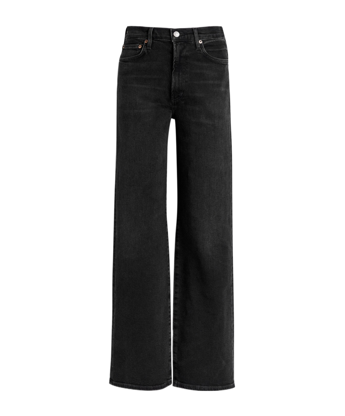 Agolde Straight-leg Jeans In Black