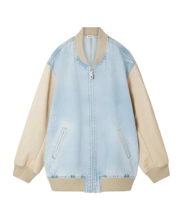 Stella Mccartney Long-sleeved Casual Jacket In Blue