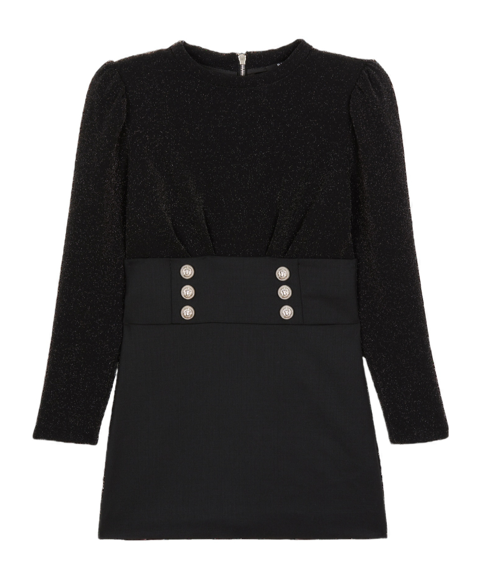 BALMAIN FITTED DRESS WITH BUTTONS 