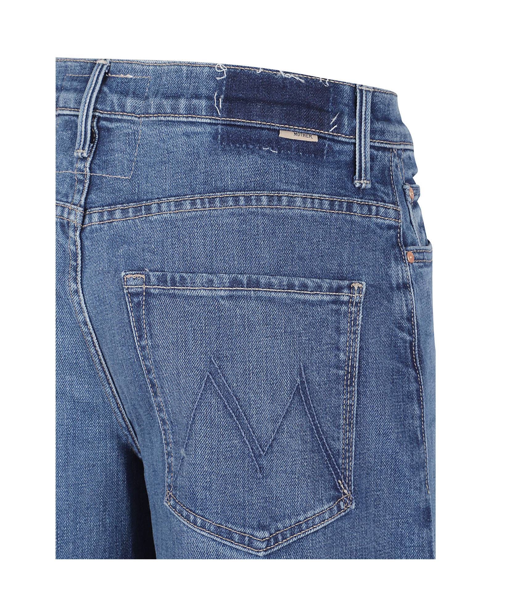 Mother Ultra-wide Leg Jeans In Blue