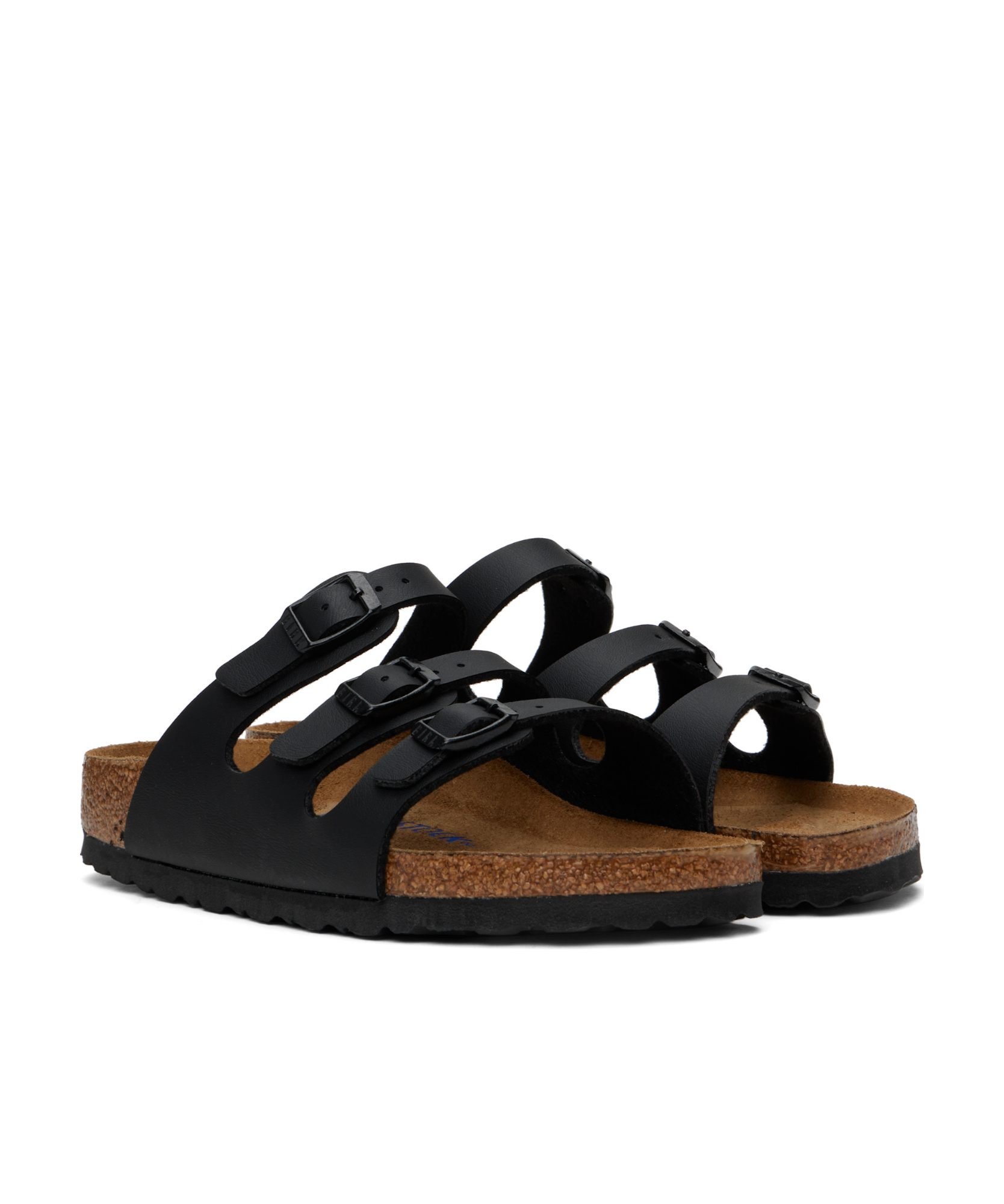 Birkenstock Florida Three-strap Slides In Black