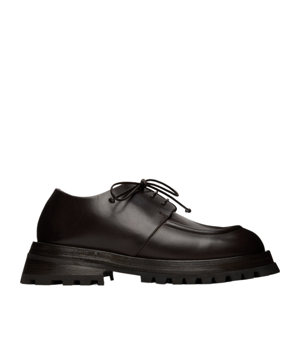 Marsèll Ridged-sole Lace-up Brogues In Black