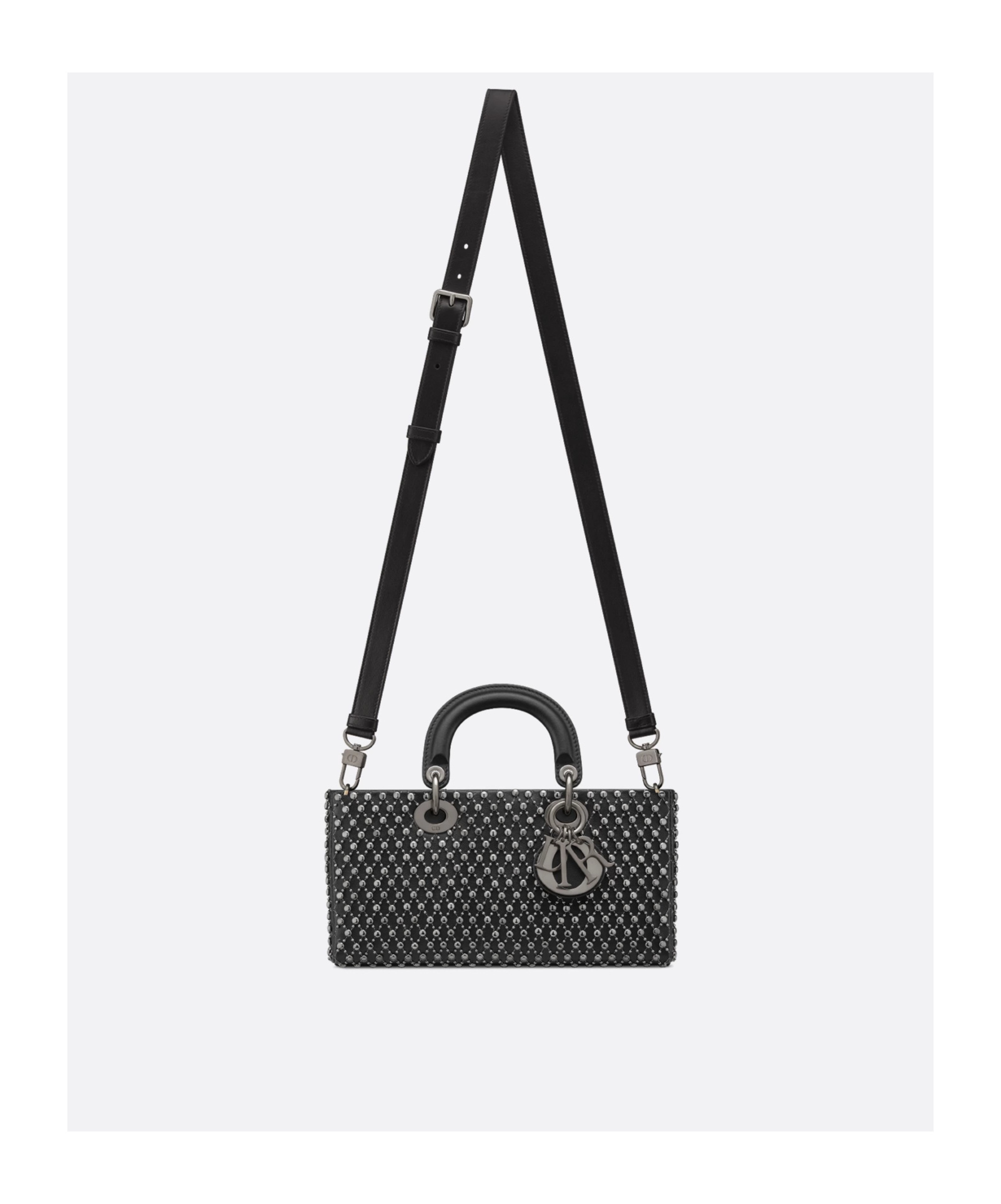 Dior Pendant Shoulder Bag In Black