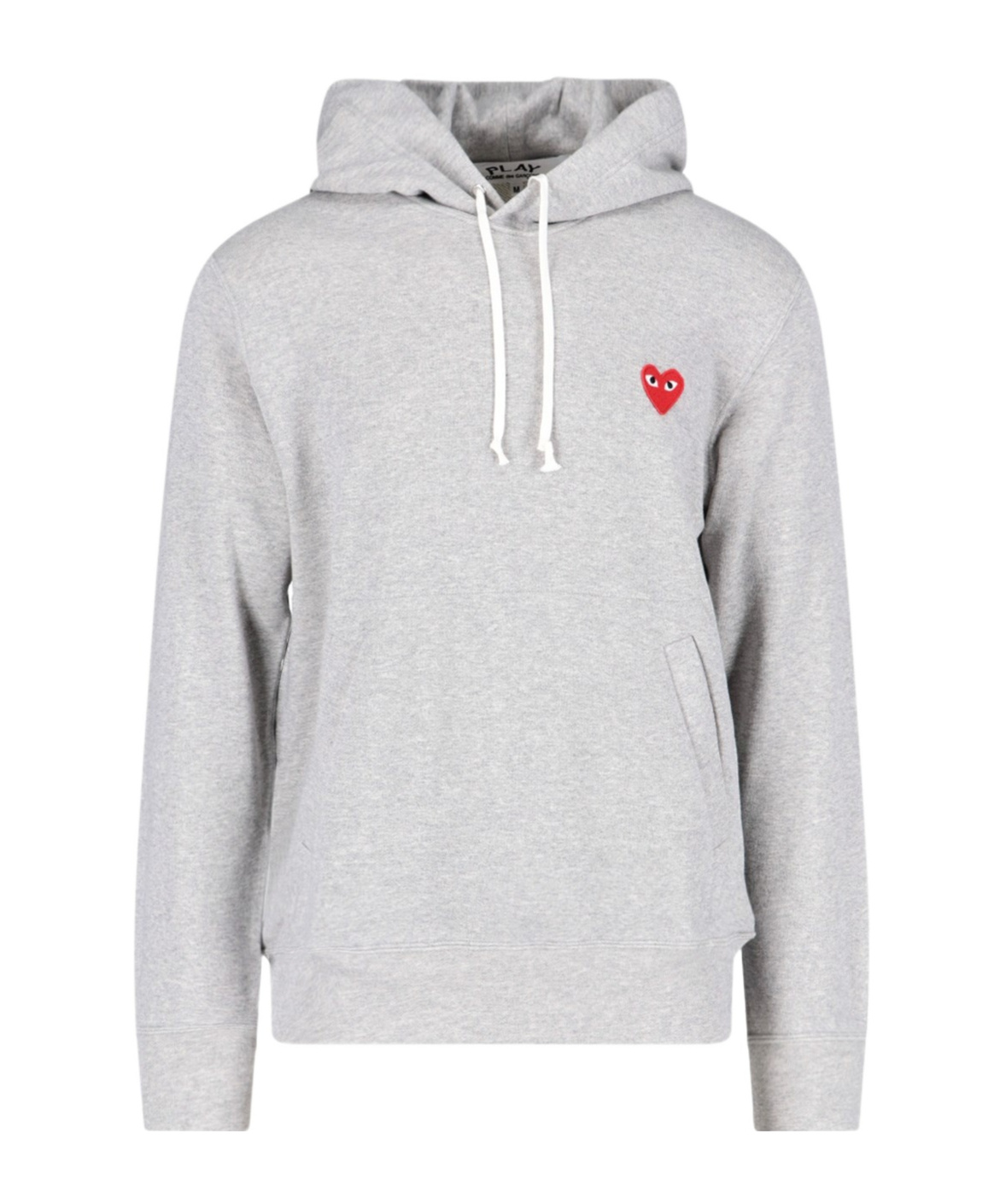 COMME DES GARÇONS HEART-MOTIF COTTON HOODIE 