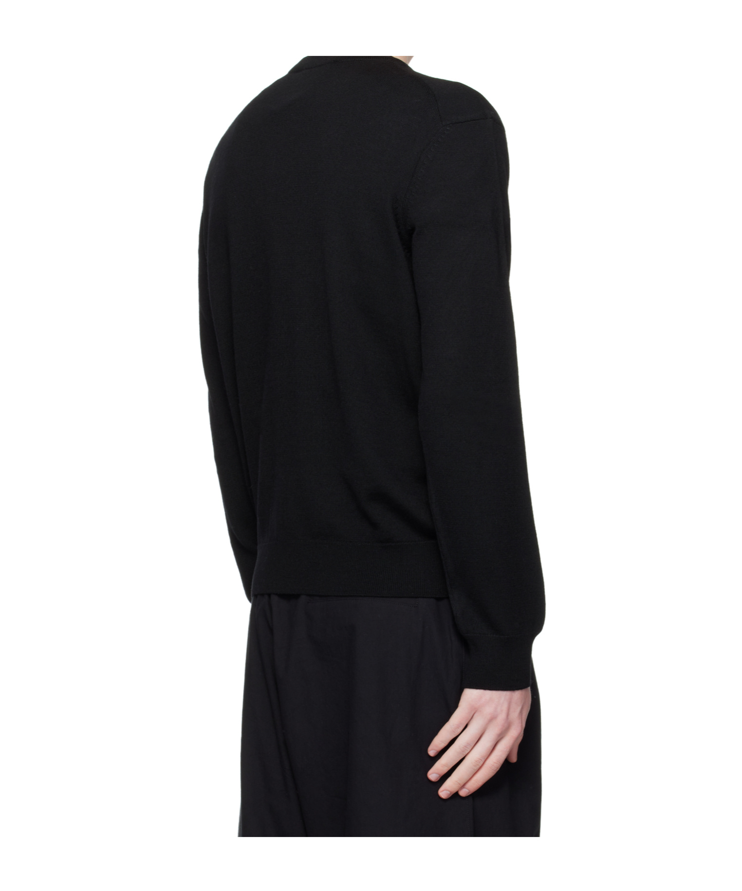 Maison Kitsuné Cotton Sweatshirt Featuring Fox Head Design In Black