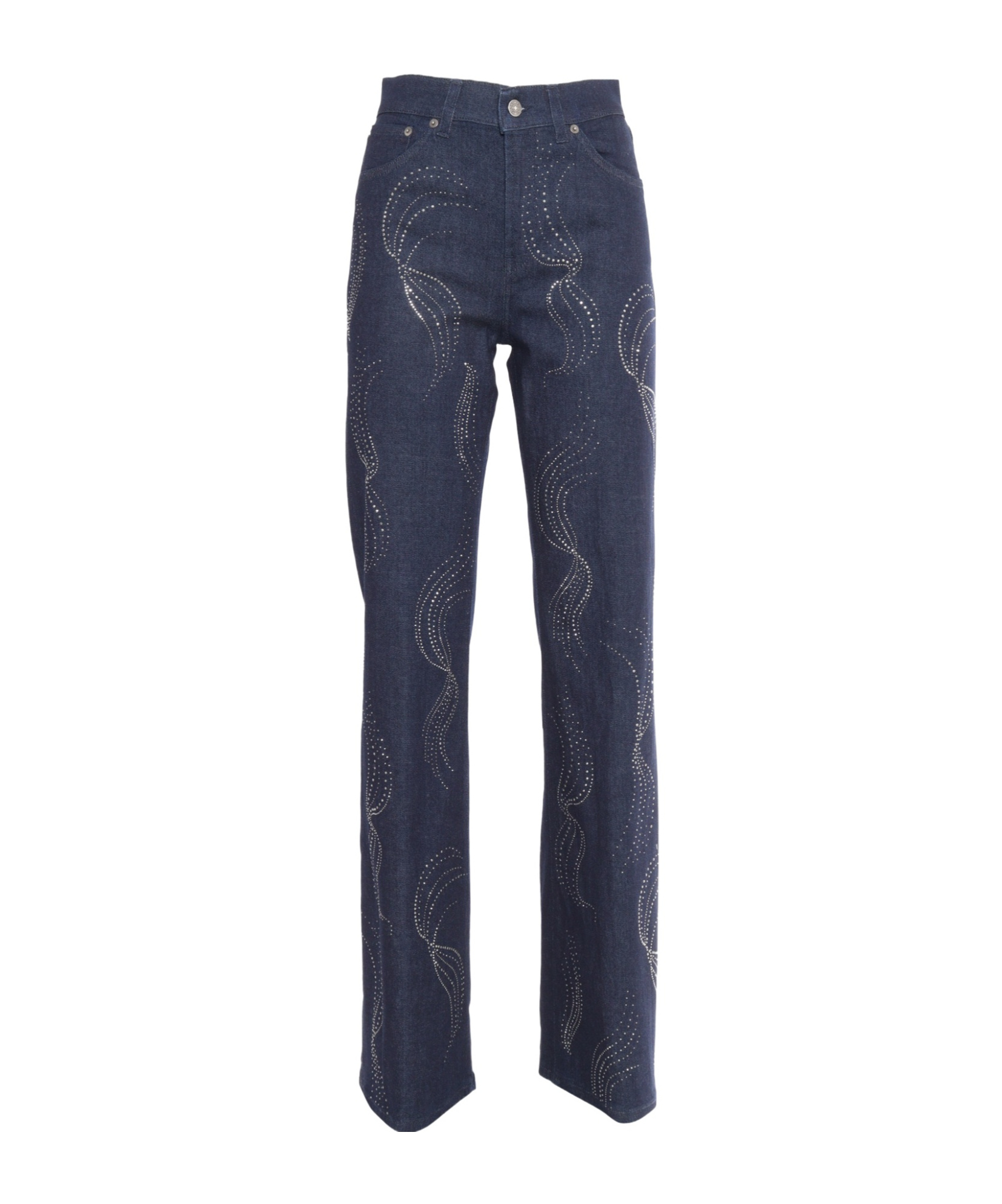 Dondup Amber Strass Pants In Blue