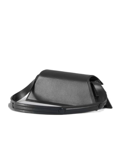 Marni Leather Shoulder Bag In Black