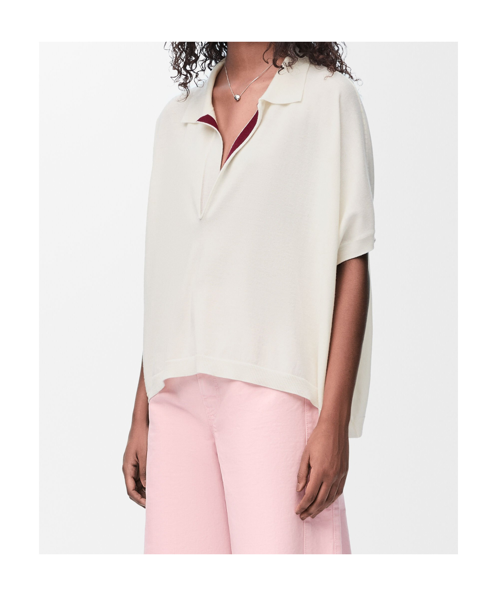 Loewe Wool Polo Sweater In White
