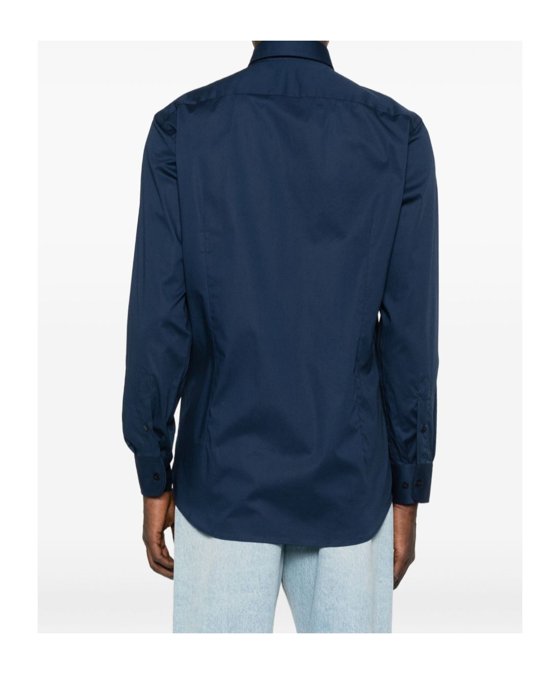 Etro Relaxed Button-down Collar Long Sleeve Shirt In Blue