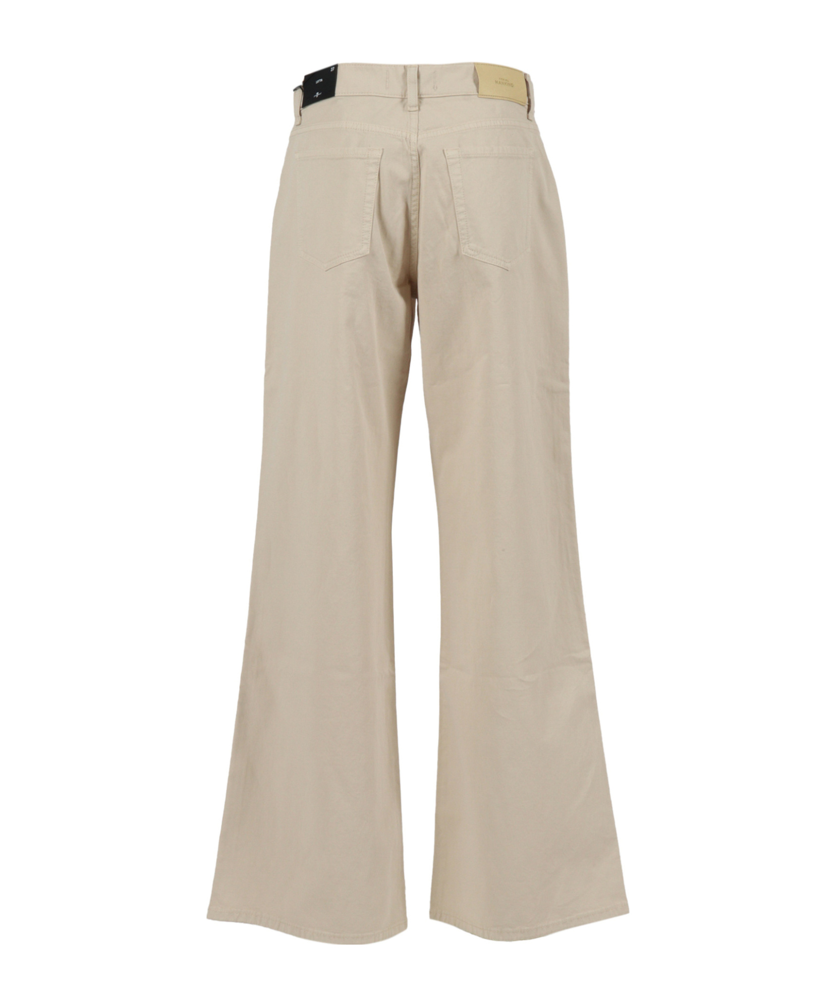 7 For All Mankind Logo Patch Denim Trousers In Neutral