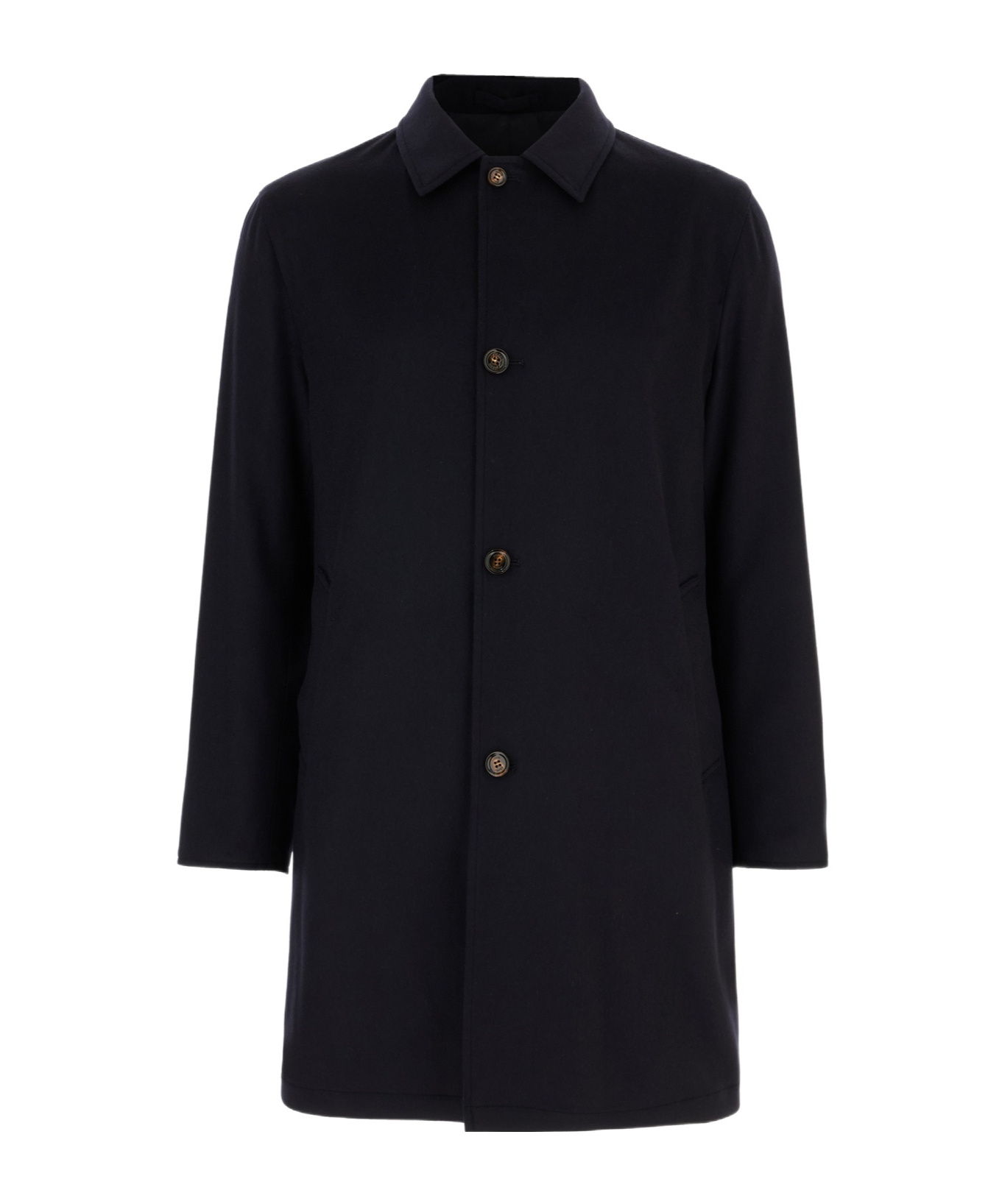 Kired Single-breasted Reversible Coat In Blue