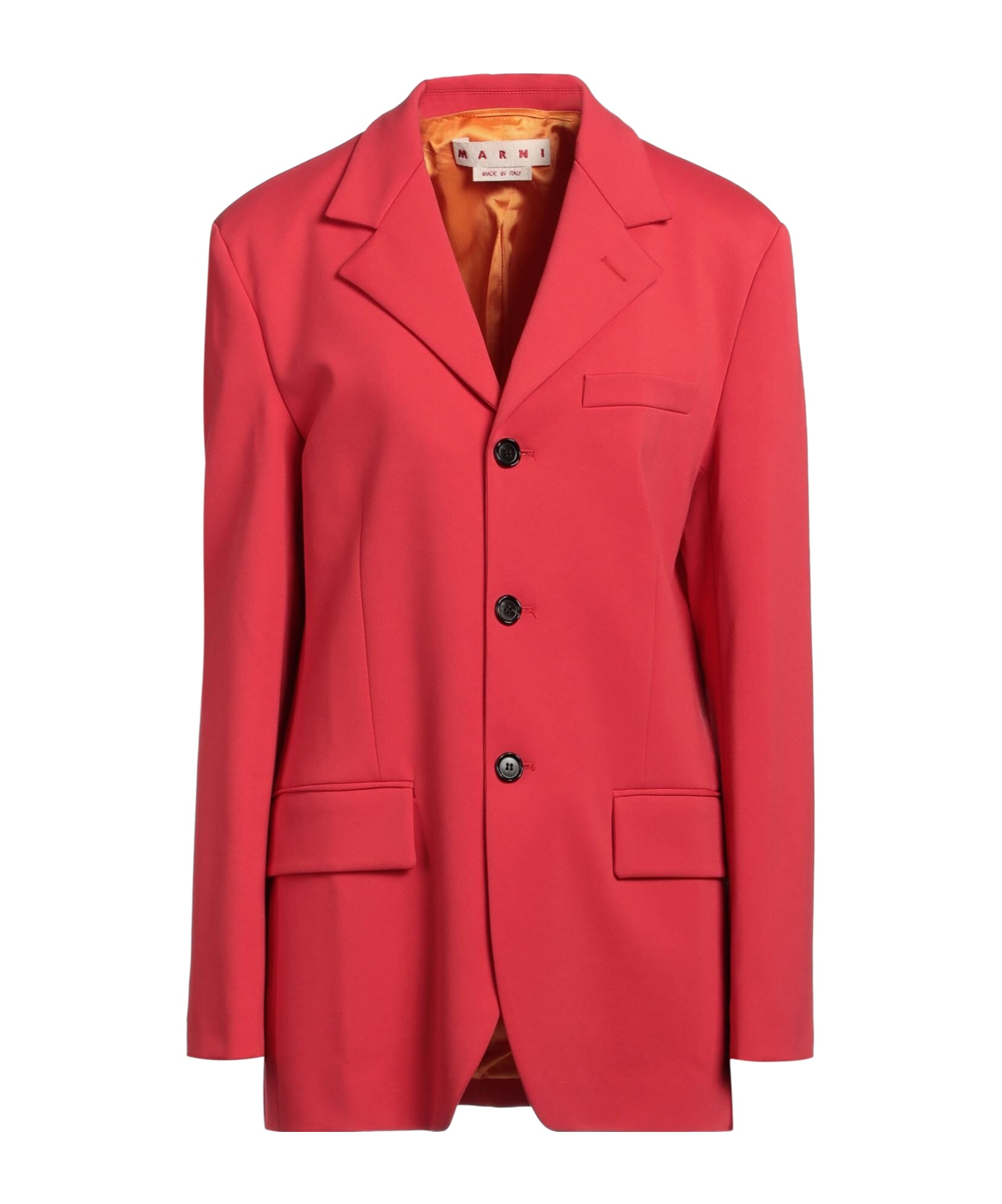 Marni Single-breasted Blazer In Red