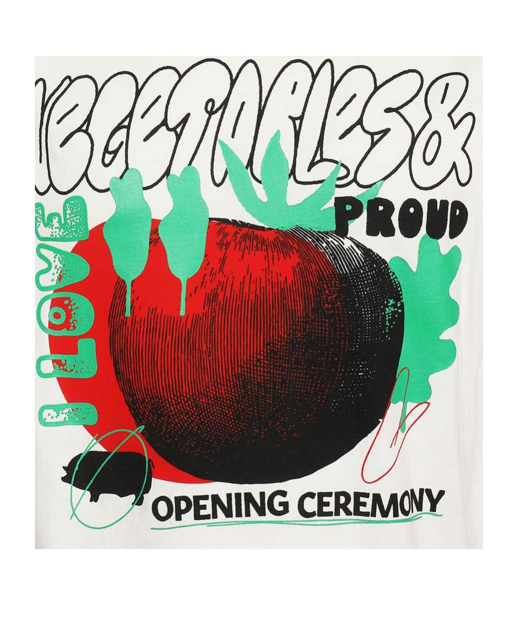 Opening Ceremony Graphic-print Short-sleeved T-shirt In White