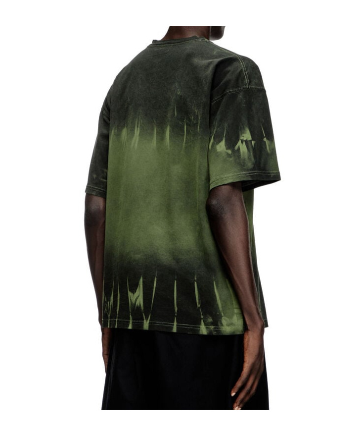 Diesel Mens 5dra T-boxt-r3 Crewneck Cotton-jersey T-shirt Xs In Green
