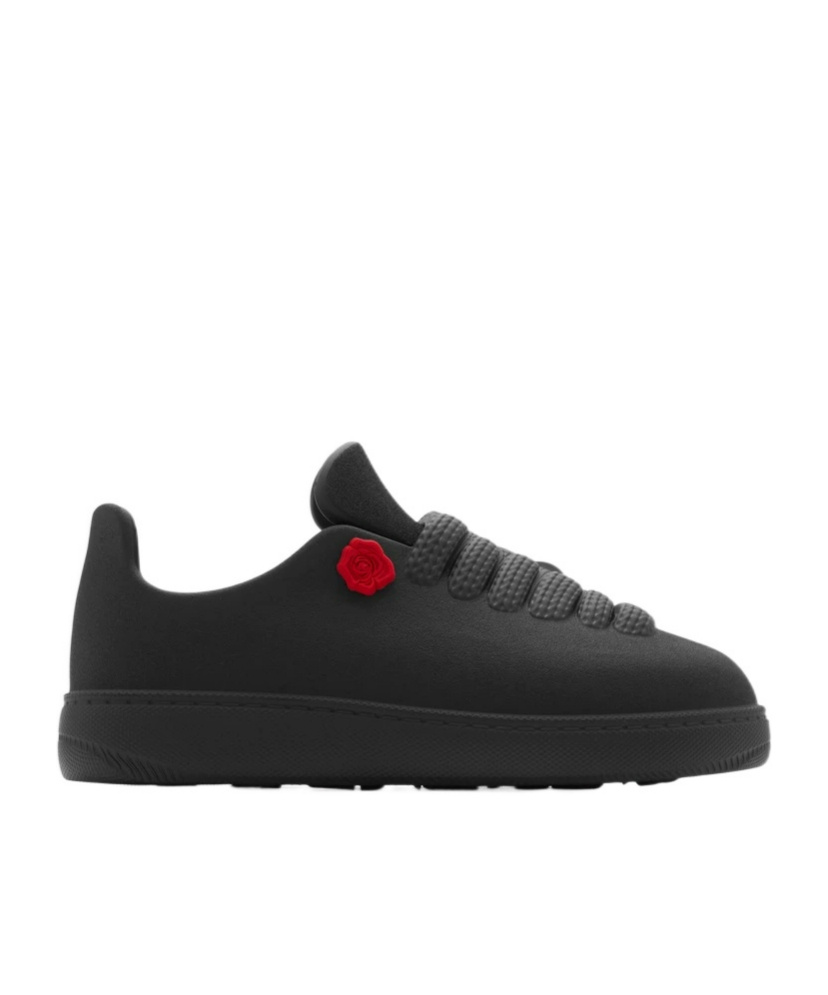 Burberry Mens Bubble Charm-embellished Rubber Low-top Trainers Blac In Black