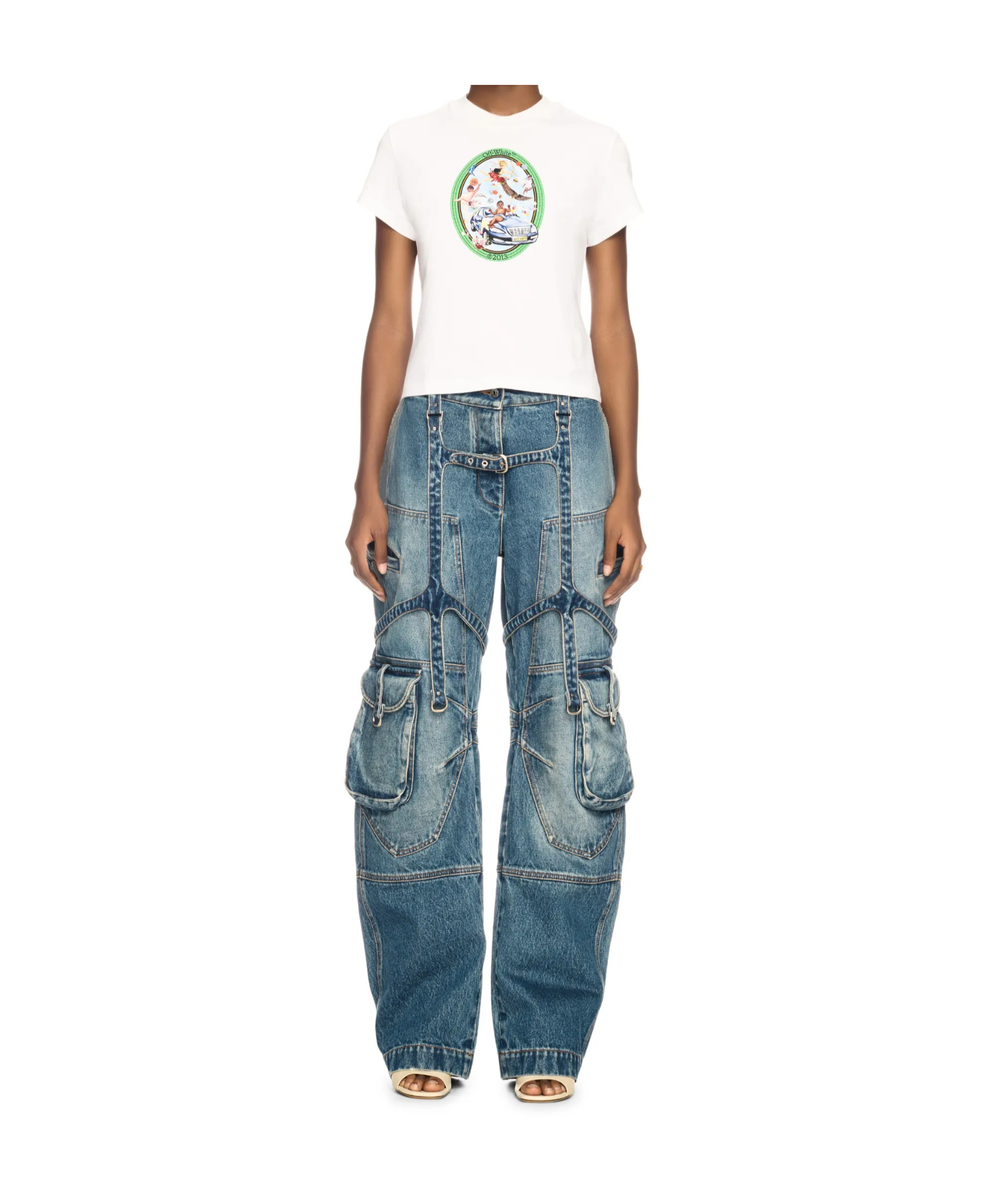 Off-white Fresco Oval T-shirt In White