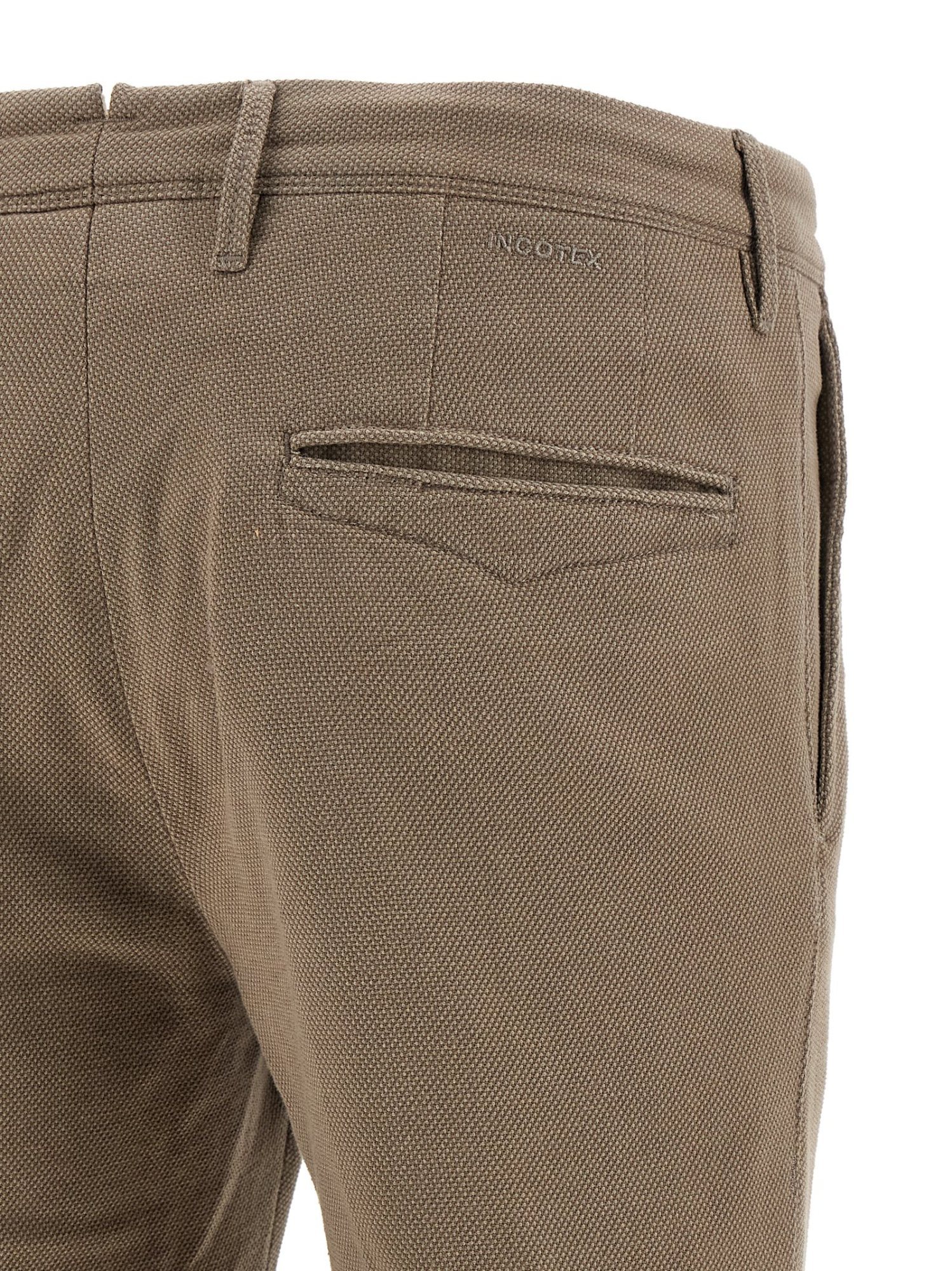 Incotex Honeycomb Slim-fit Pants In Brown
