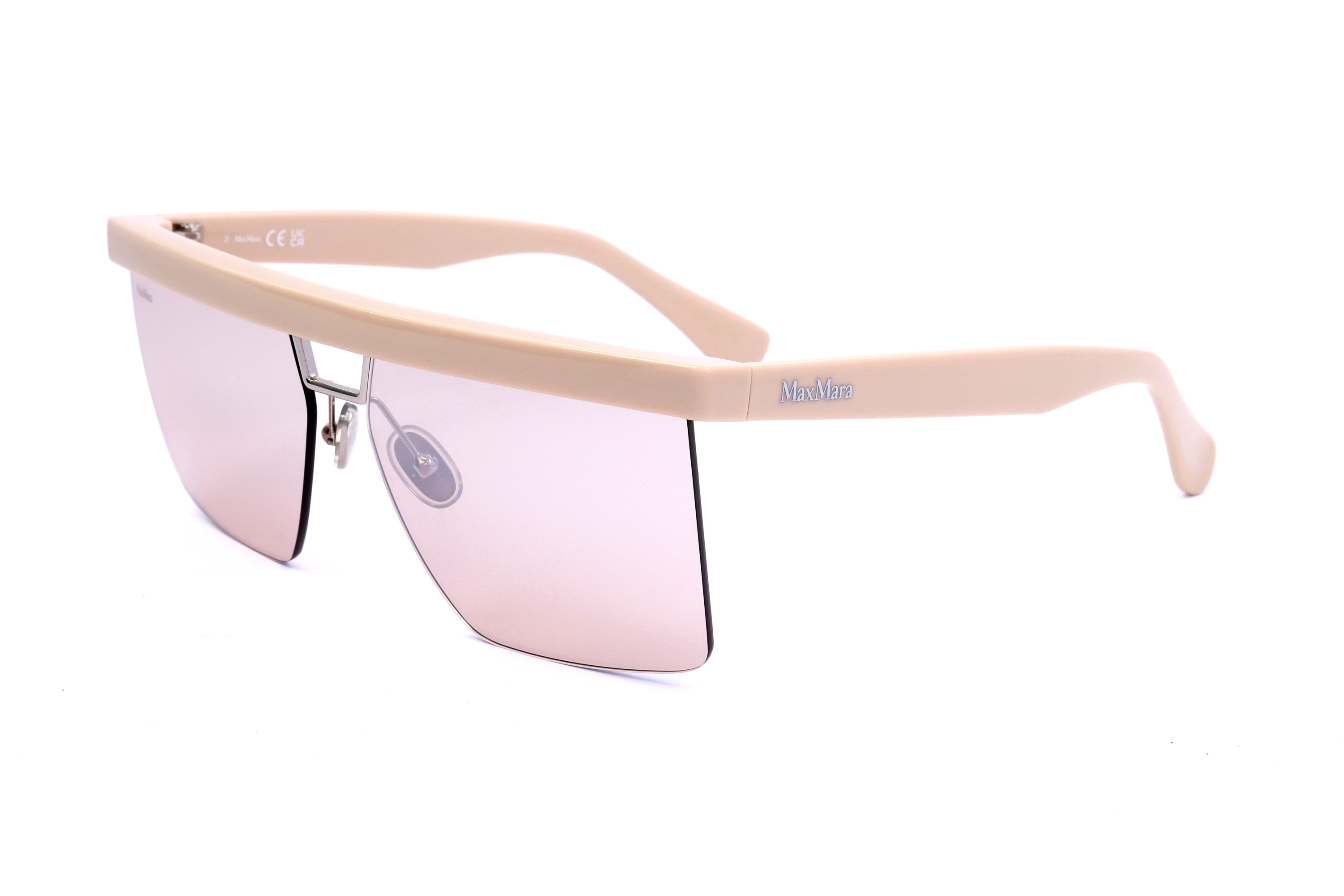 Max Mara Logo Sunglasses In Pink