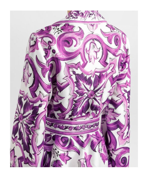 Dolce & Gabbana Pajama Shirt Sweaters And Cardigans Multicolor In Purple