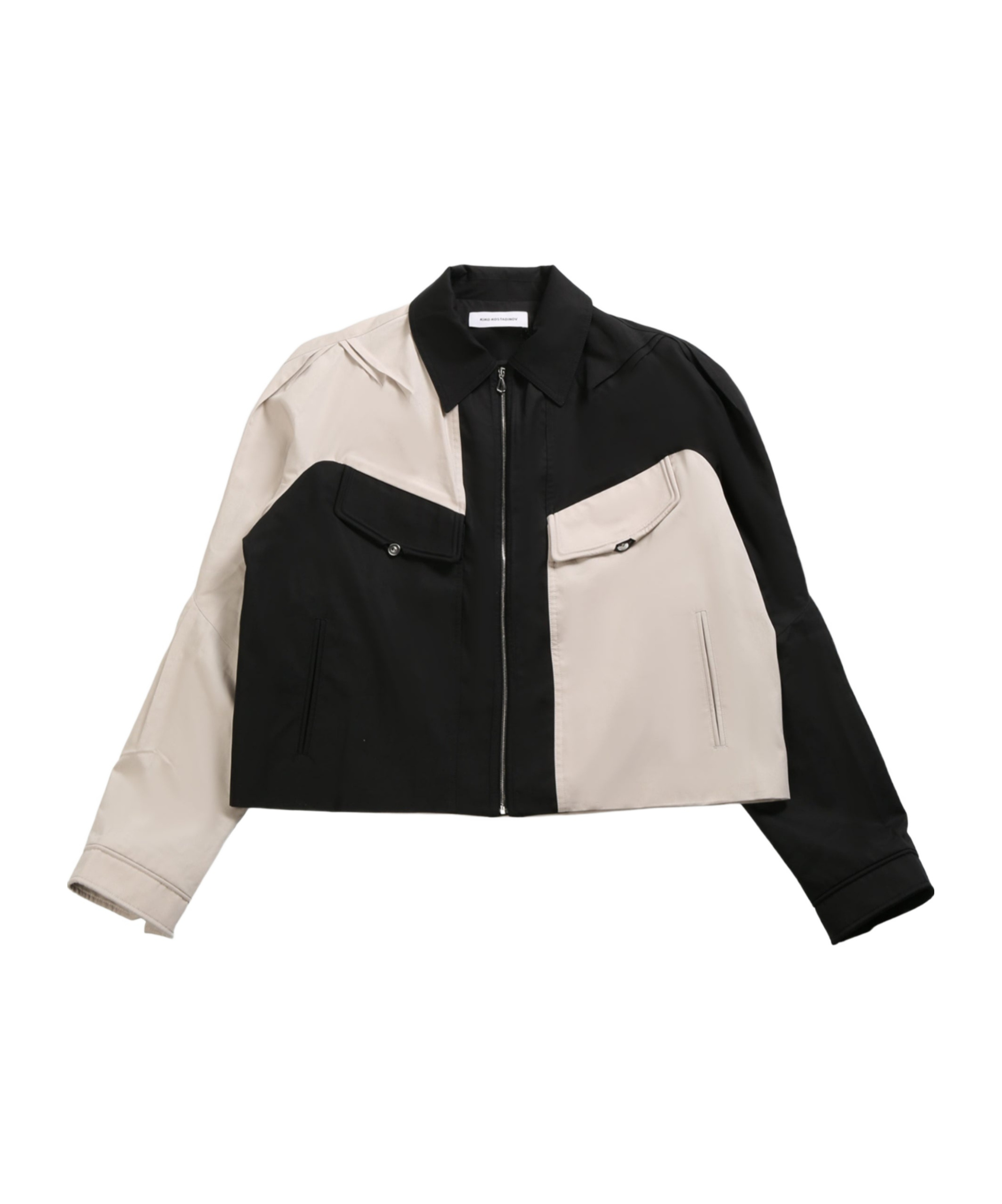 Kiko Kostadinov Alec K-dart Blouson Cotton Weave In Black