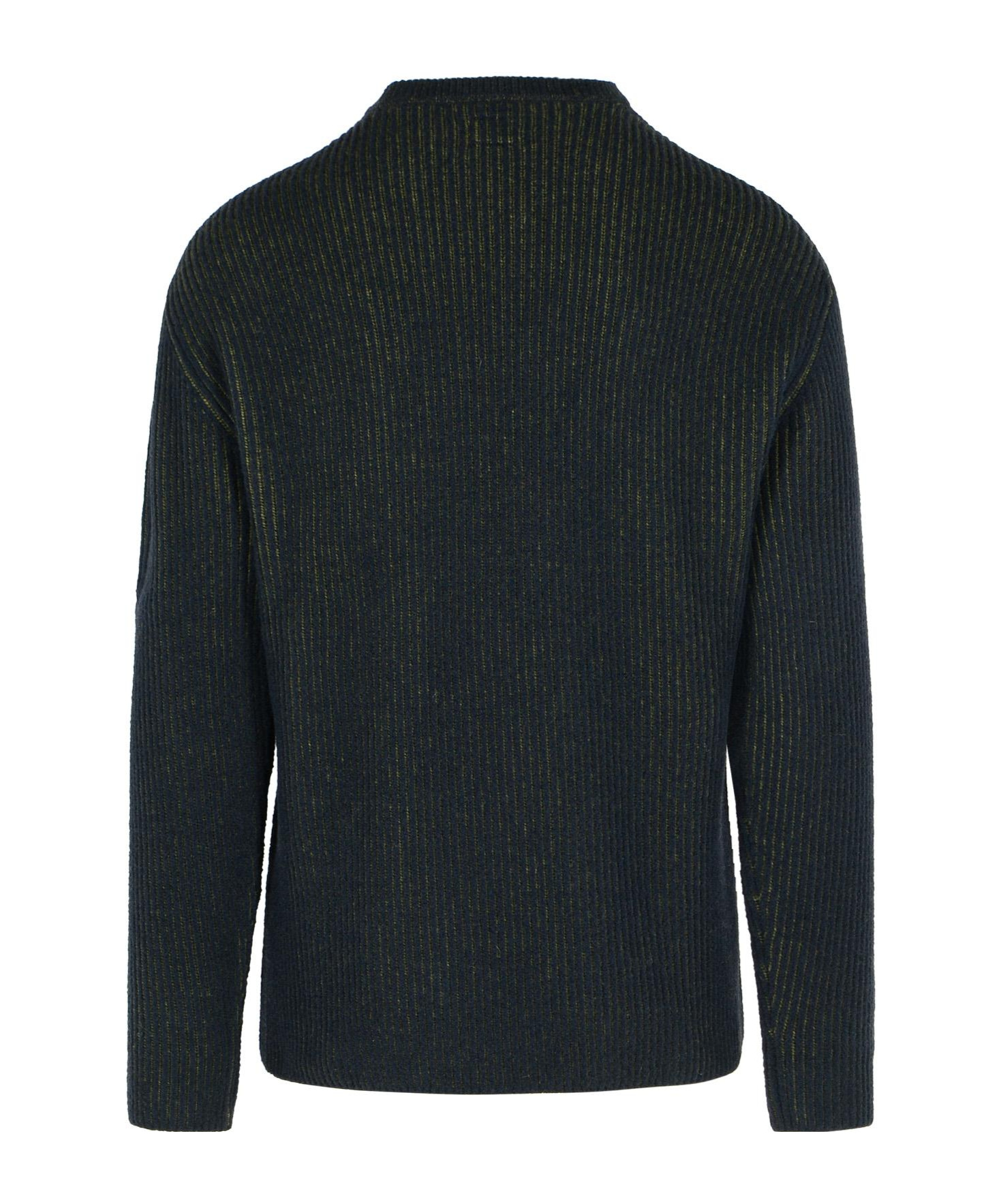 C.p. Company Wool Blend Sweater Arm Pocket In Green