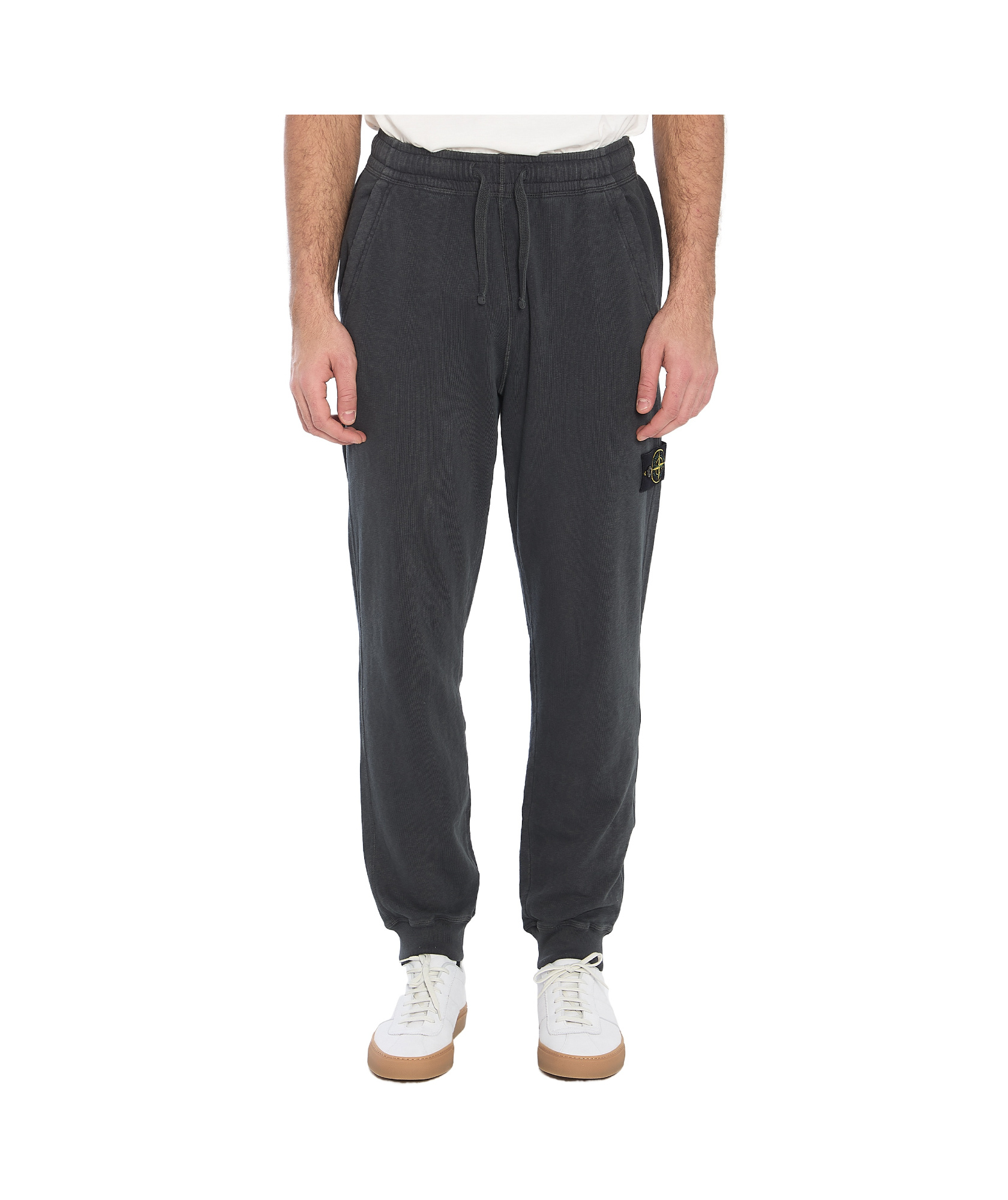 Stone Island Felpa Regular Fit Sweatpants In Black
