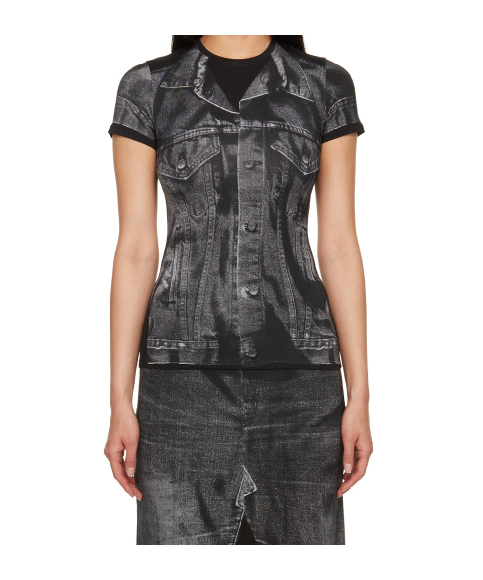 Shop Jean Paul Gaultier Short-sleeved T-shirt In Black