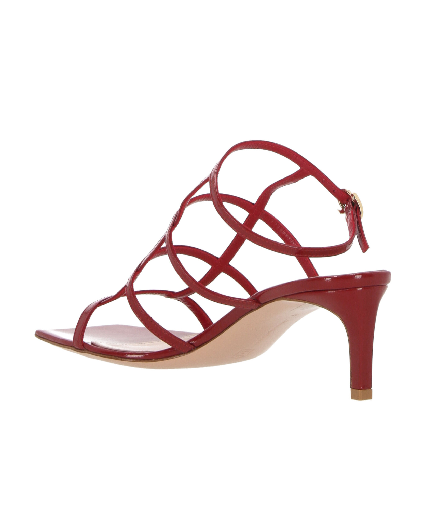 Shop Gianvito Rossi Mondry 55mm Leather Sandals In Red