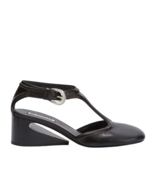 Jil Sander Women Heeled Mary Jane In Black