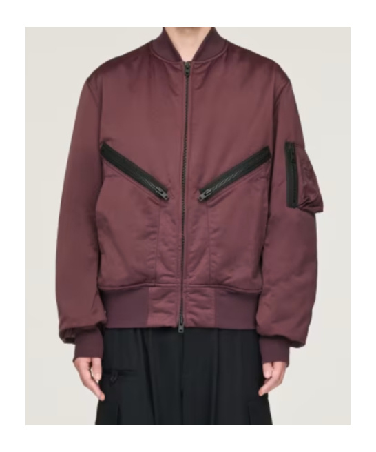Y-3 Bomber Jacket In Red