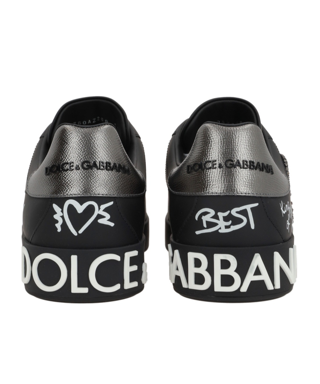 Dolce & Gabbana Lace-up Low-cut Casual Skate Shoes In Black