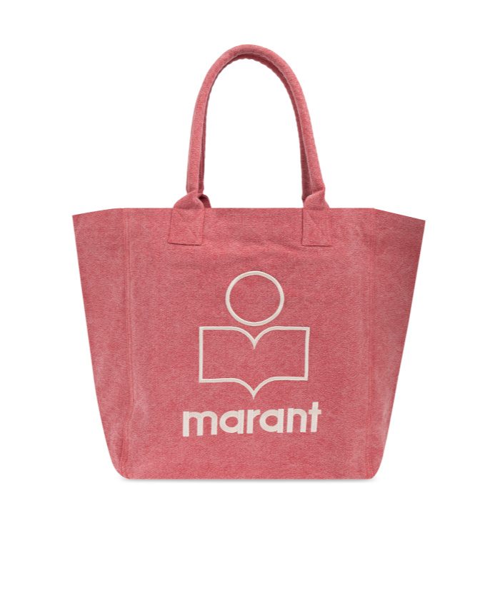Isabel Marant Yenky Logo Printed Tote Bag In Pink
