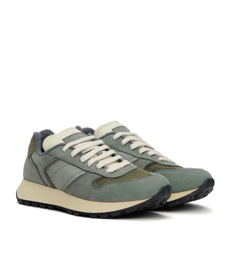 Common Projects Round Head Lacing Casual Sneakers In Gray
