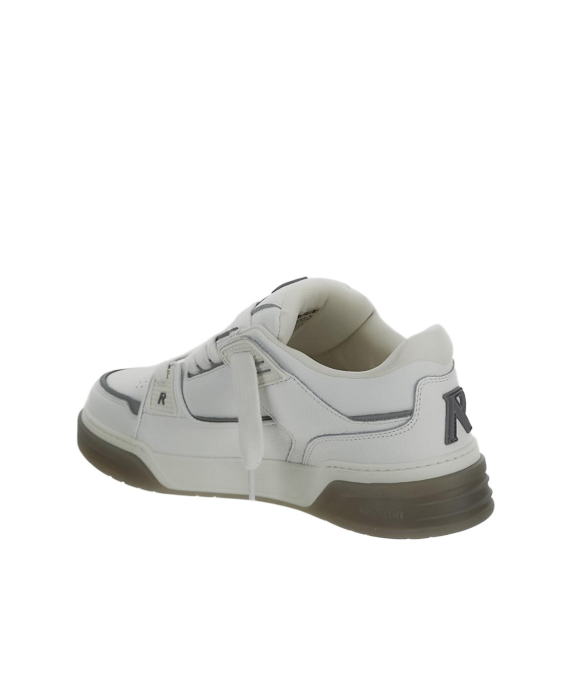 Represent White Solid Studio Sneakers In Gray