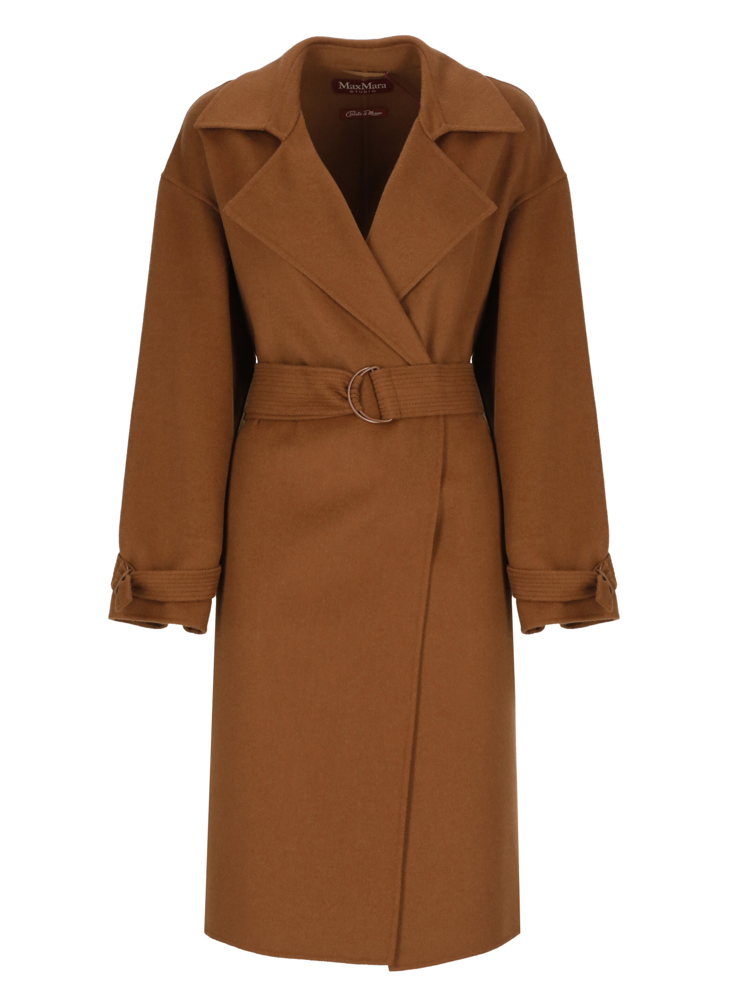 Max Mara Long-sleeved Coat In Brown
