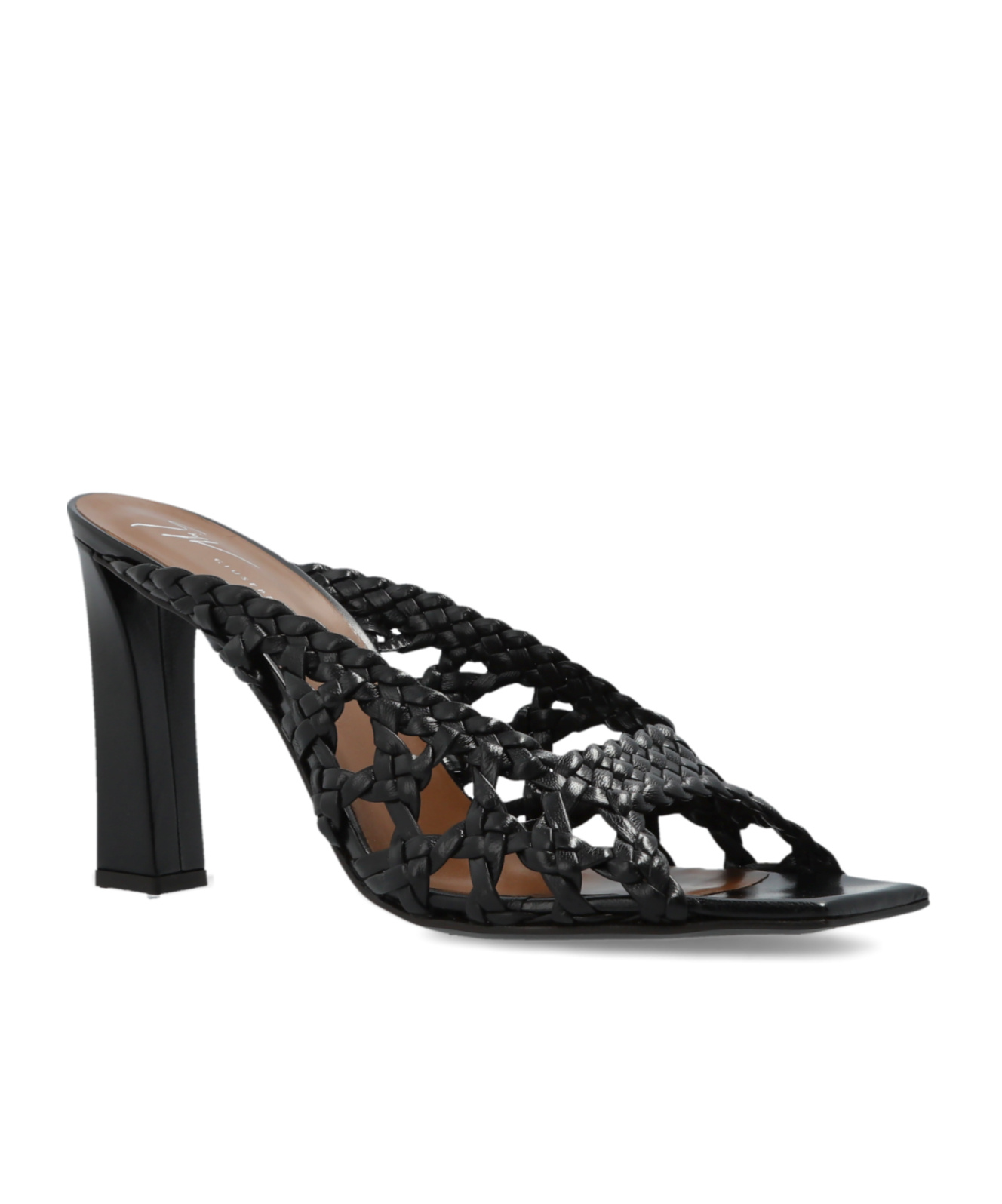 Giuseppe Zanotti 90mm Mya Cage Mules In Black