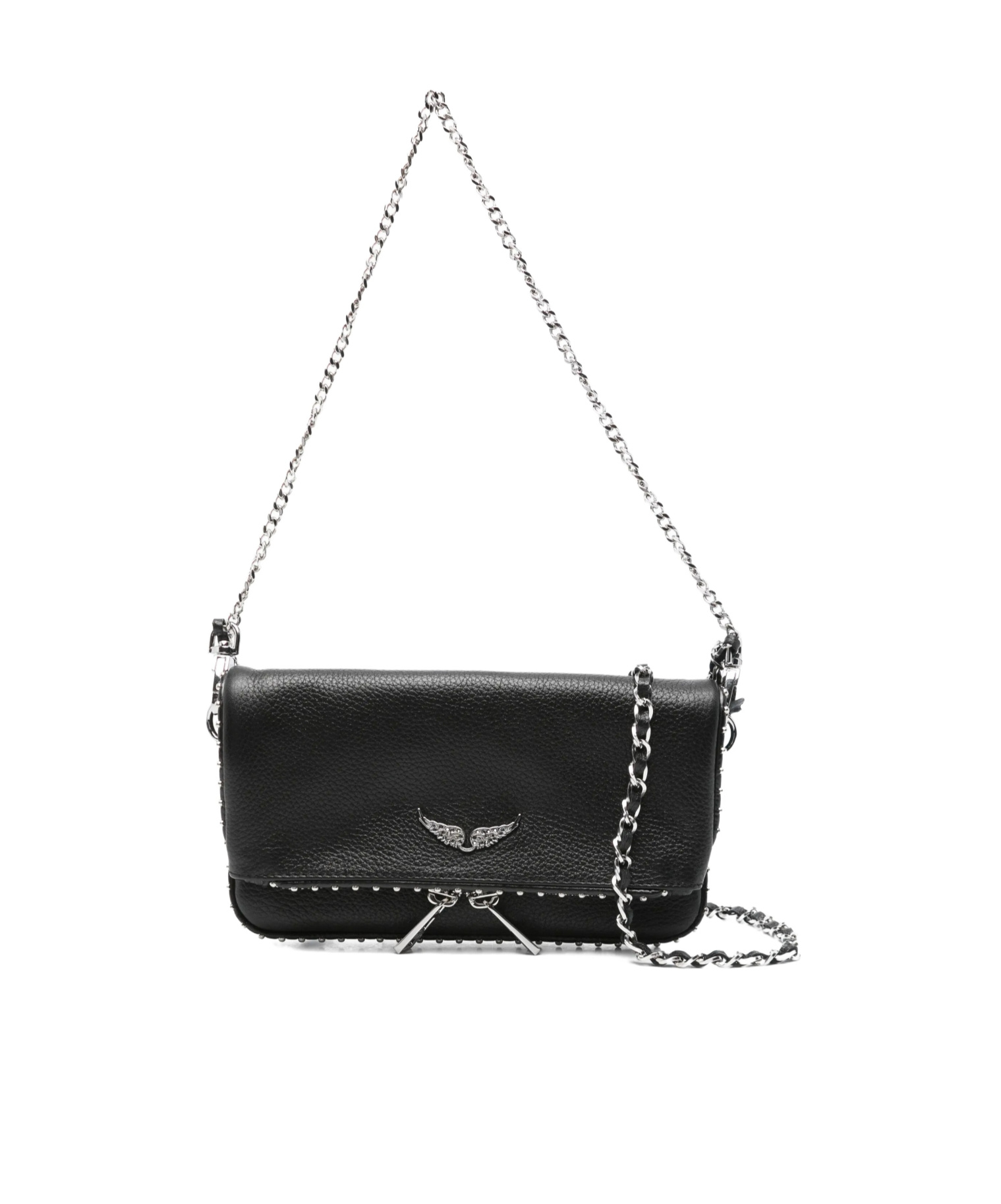 Zadig & Voltaire Flap Shoulder Bag In Black