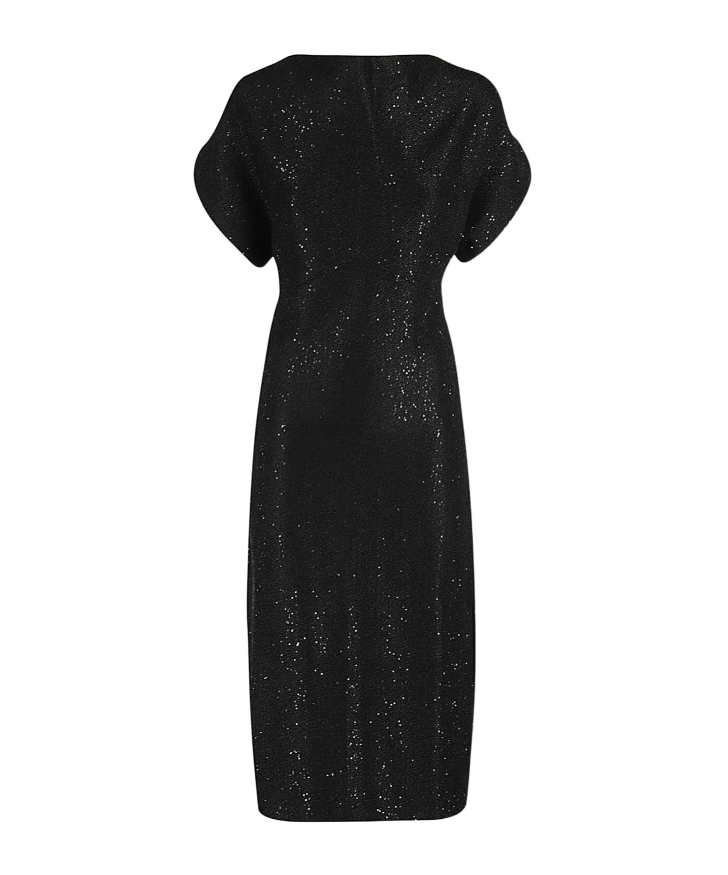 Shop Philosophy Di Lorenzo Serafini Embellished Short-sleeved Dress In Black