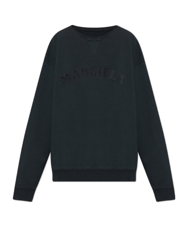 Maison Margiela Long-sleeved Sweater In Blue