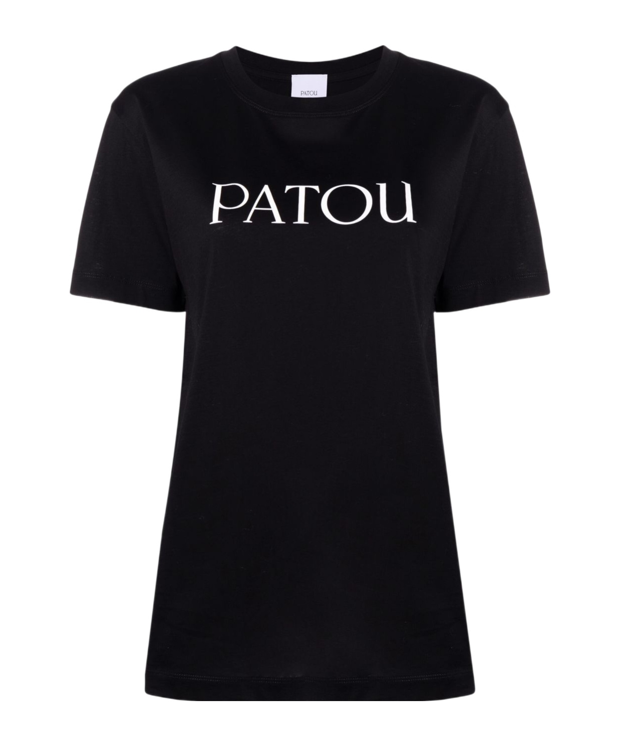 Shop Patou Logo Printed Crewneck T-shirt In Black