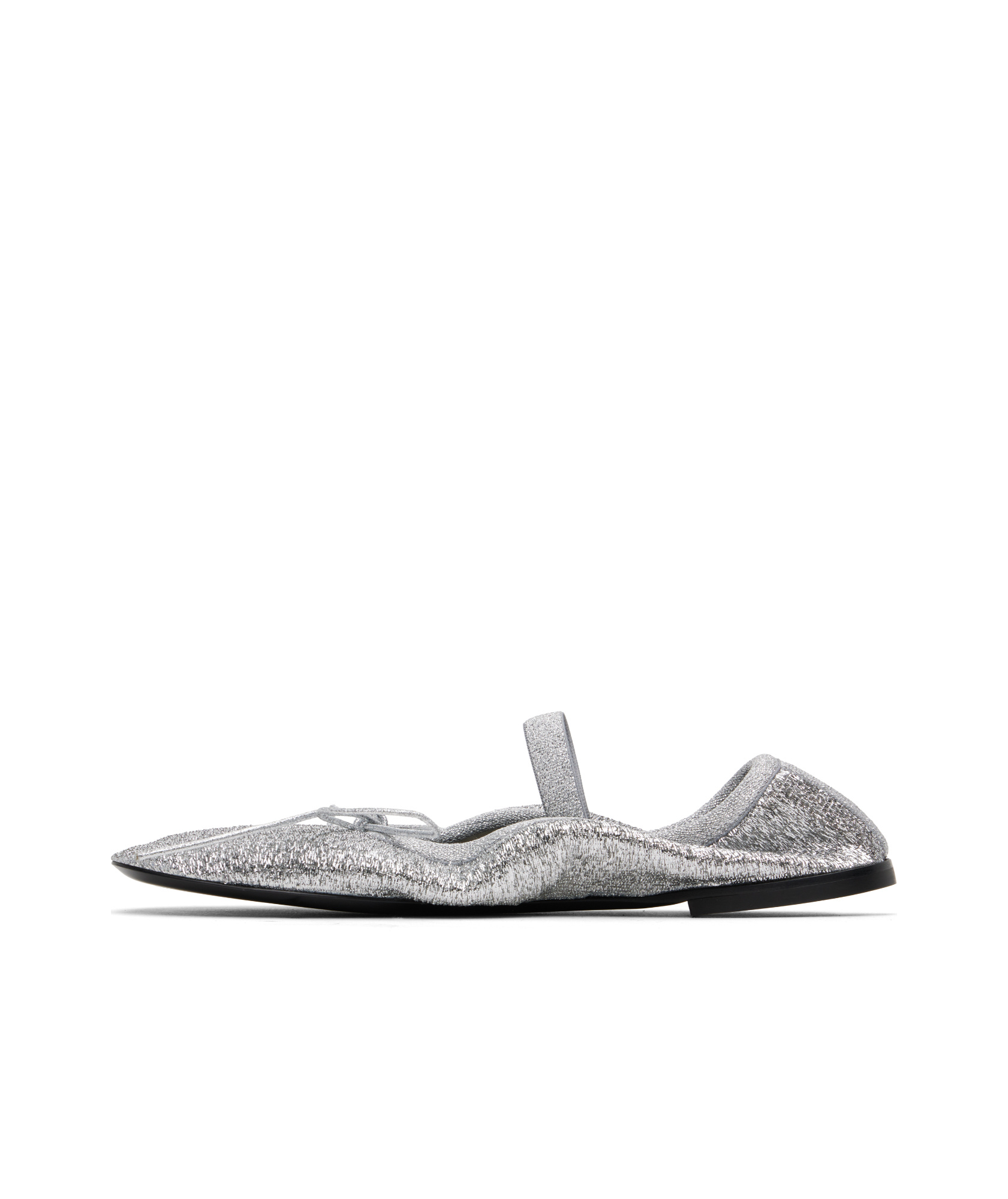 Proenza Schouler Glove Mary Jane Ballerina Flats In Silver